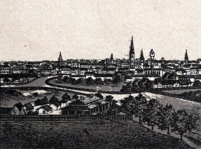 Melbourne, Austrália; Vista Geral. em "The World Illustrates 168 Views" Sem data (final do século XIX) de Unknown artist