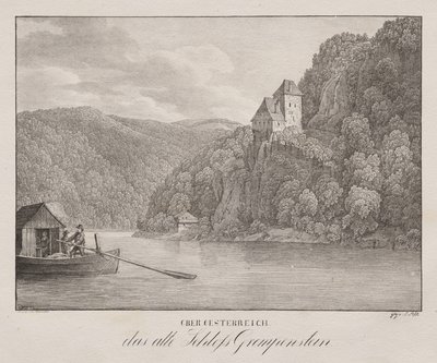 Baixa Áustria, o velho castelo Grempenstein de Unknown artist