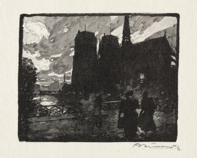 Notre Dame, noite de Unknown artist