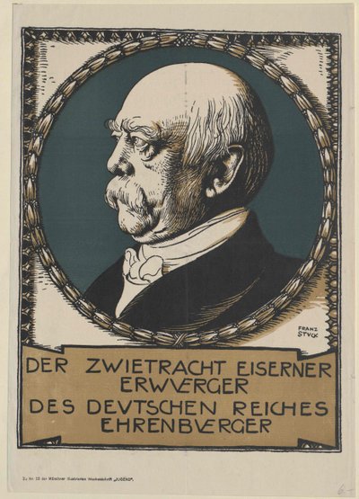 Otto Conde de Bismarck (impressão) de Unknown artist