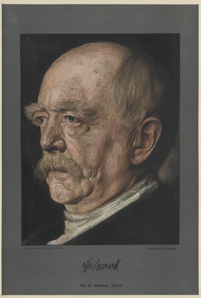 Otto Conde de Bismarck (impressão) de Unknown artist