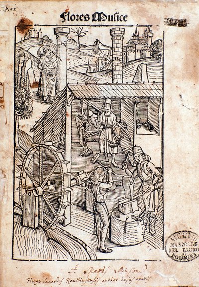 Página de Flore musices, estudo sobre o canto gregoriano de Hugo von Reutlingen de Unknown artist