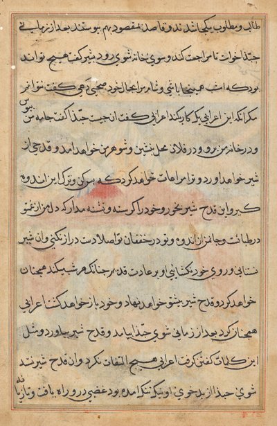 Página de Tales of a Parrot (Tuti-nama): página de texto de Unknown artist