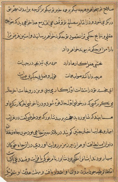 Página de Tales of a Parrot (Tuti-nama): página de texto de Unknown artist