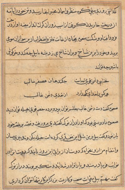 Página de Tales of a Parrot (Tuti-nama): página de texto de Unknown artist