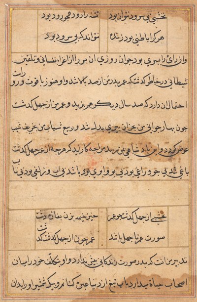 Página de Tales of a Parrot (Tuti-nama): página de texto de Unknown artist