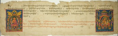 Página de um manuscrito budista de Unknown artist