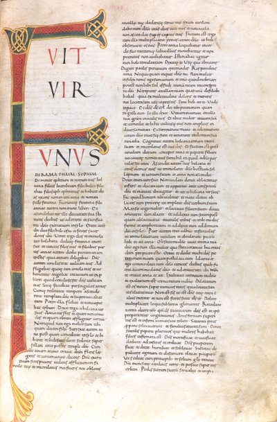 Página com o incipit do Primeiro Livro de Samuel de Unknown artist