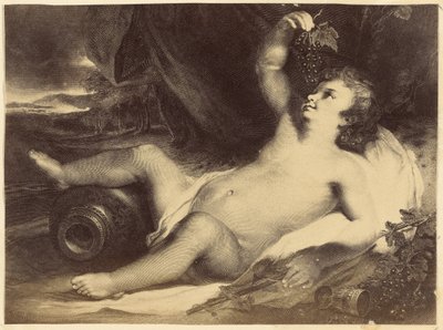 [Pintura de uma criança a comer uvas]. de Unknown artist