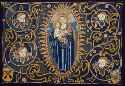 Painel com a imagem de Nossa Senhora com o Menino de Unknown artist