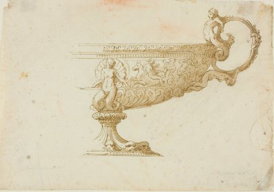 Esboço parcial de uma Tazza de Unknown artist