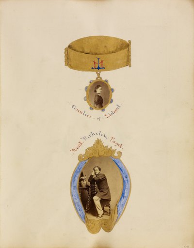 [Colagem de fotografias com retratos da Condessa de Listowel e de Lord Berkeley Paget] de Unknown artist