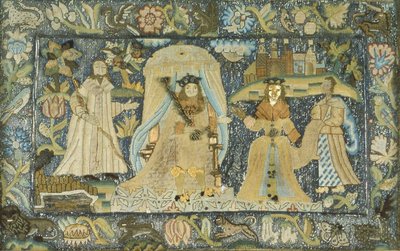 Imagem da rainha de Sabá perante o rei Salomão de Unknown artist