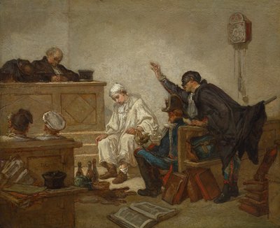 Pierrot no Tribunal Criminal de Unknown artist