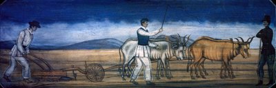 Plowing, por artista desconhecido de Unknown artist