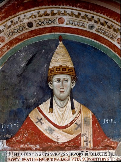 Detalhe do Papa Inocêncio III de Unknown artist