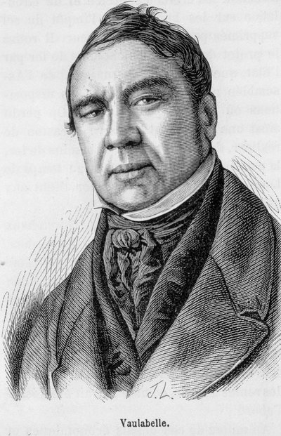Retrato de Achille Tenaille de Vaulabelle (1799-1879), ministro francês da Educação Nacional. de Unknown artist