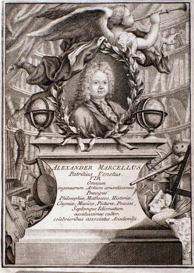 Retrato de Alessandro Marcello (gravura) de Unknown artist