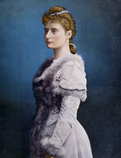 Retrato de Alexandra Fyodorovna (Alix de Hesse e do Reno, Alexandra Feodorovna Romanova, Alexandra Fiodorovna Romanova, Victoria Alix Helene Louise Beatrice de Hesse e do Reno, Alix de Hesse-Darmstadt (Alix de Hesse Darmstadt) (1872-1918), Imperres de Unknown artist