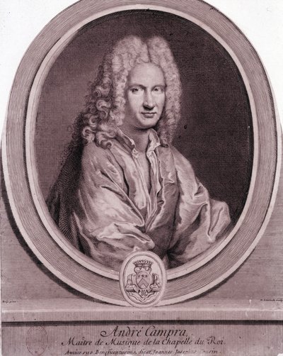 Retrato de André Campra (1660-1744), compositor francês. de Unknown artist