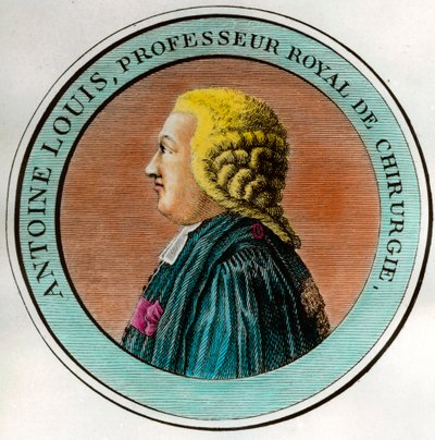 Retrato de Antoine Louis (1723-1792) Professor Real de Cirurgia, Secretário da Academia Real de Cirurgia Gravura da Coleção Privada do século XVIII de Unknown artist