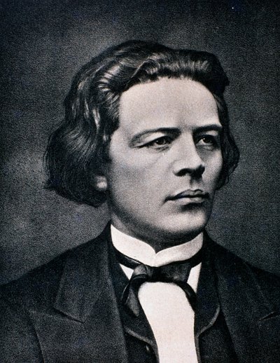 Retrato de Anton Rubinstein (gravura) de Unknown artist