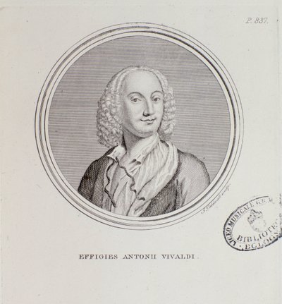 Retrato de Antonio Vivaldi (gravura de Unknown artist