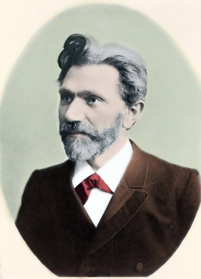 Retrato de August Bebel (1840-1913), político alemão. de Unknown artist