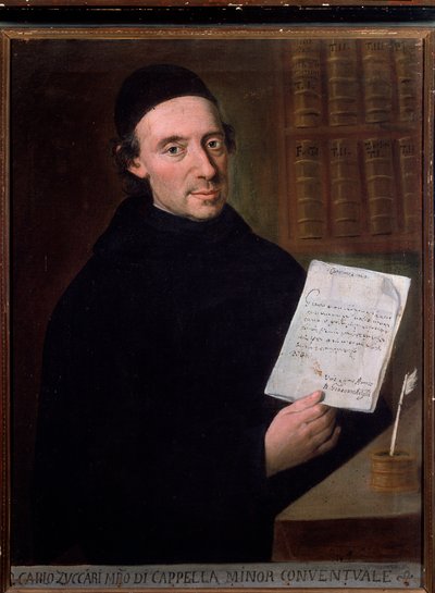 Retrato de Carlo Zuccari (1704-1792) compositor e violinista italiano Anônimo. Século XVIII. Bolonha, Civico Museo de Unknown artist