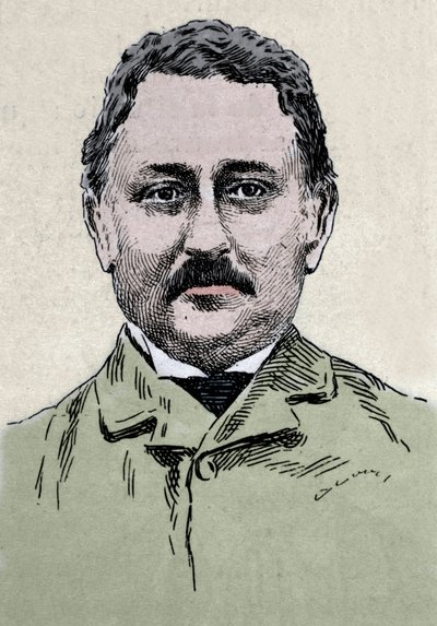 Retrato de Cecil John Rhodes (1853-1902) Empresário britânico e administrador colonial. de Unknown artist