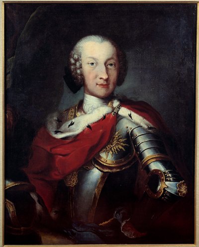 Retrato de Carlos Emmanuel III (1701-1773) Duque de Sabóia, Rei da Sardenha, Grão Mestre da pintura Anunciada Anónima. Paris do século XVIII, Museu da Legião de Honra de Unknown artist