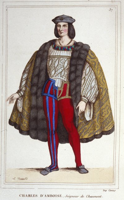 Retrato de Carlos II de Amboise (1473-1511) Senhor de Chaumont. de Unknown artist