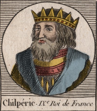 Retrato de Chilperic I de Unknown artist