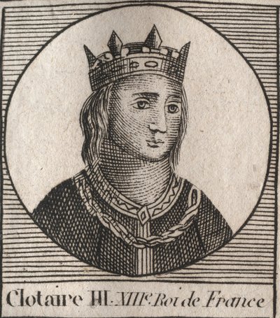 Retrato de Clothaire III de Unknown artist