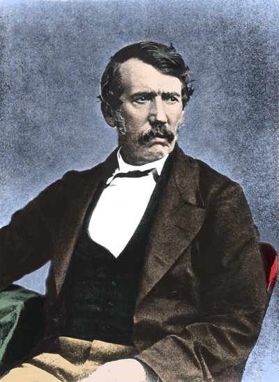 Retrato de David Livingstone (1813-1873) missionário e explorador escocês. de Unknown artist