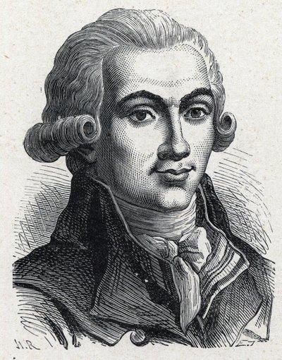 Retrato de Elie Guadet (1758-1794), revolucionário francês. de Unknown artist