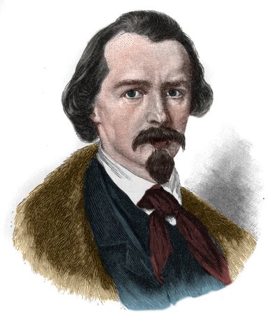 Retrato de Emanuel von Geibel (1815-1884) poeta e dramaturgo alemão. de Unknown artist