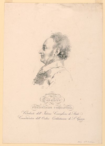 Retrato de Ferdinando Cornacchia de Unknown artist
