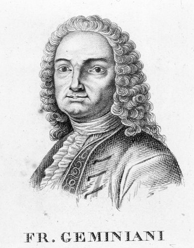 Retrato de Francesco Saverio Geminiani. Músico italiano (Lucca de Unknown artist