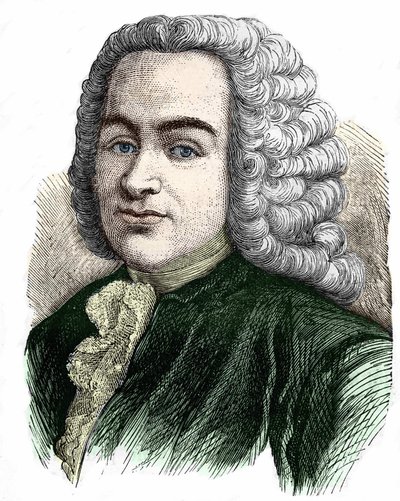 Retrato de François Quesnay (1694-1774), médico e economista francês. de Unknown artist