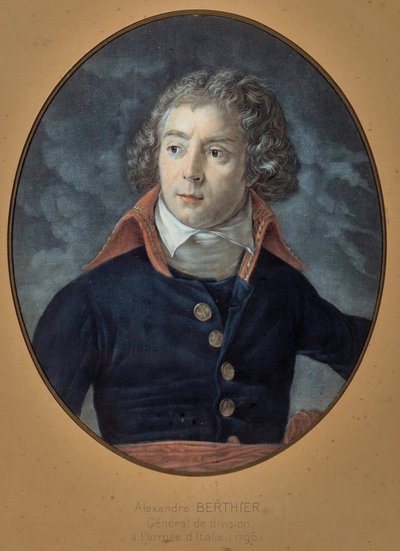 Retrato do General Louis Alexandre (Louis-Alexandre) Berthier (1753-1815) Pintura anônima de Unknown artist