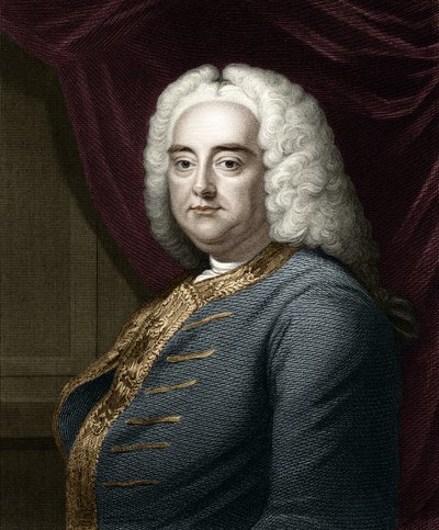 Retrato de George Frederick Handel (Georg Friedrich Handel) de Unknown artist