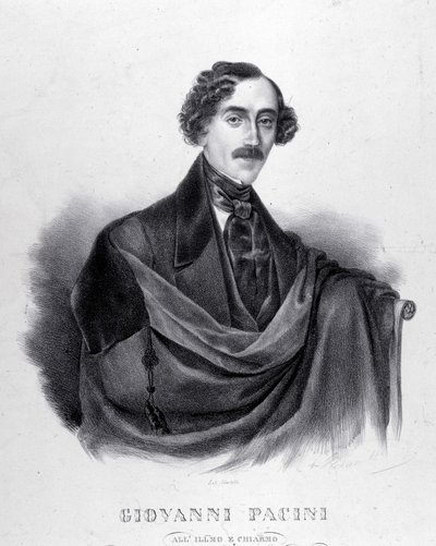 Retrato de Giovanni Pacini, compositor italiano (1796-1867). de Unknown artist