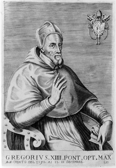 Retrato de Gregório XIV (1535 - 1591). de Unknown artist