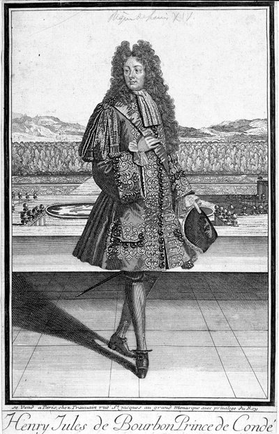 Retrato de Henri Jules de Bourbon, Príncipe de Conde (Henri-Jules de Bourbon-Conde) (1643-1709). de Unknown artist