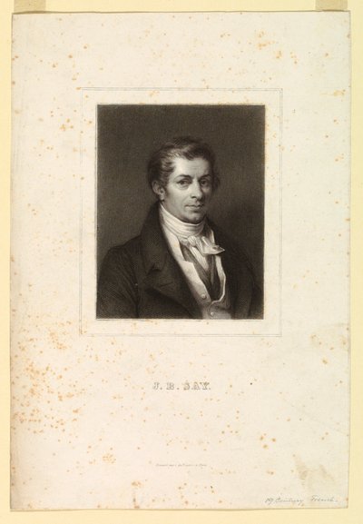 Retrato de J.B. Say de Unknown artist