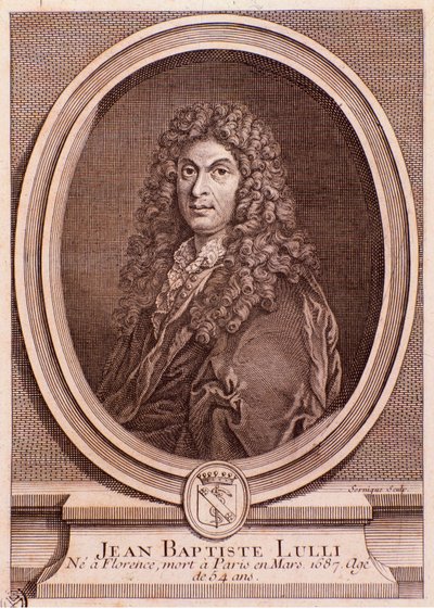 Retrato de Jean Baptiste Lully (gravura de Unknown artist