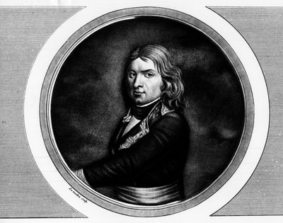 Retrato de Jean Etienne Championet, general francais (1762-1800). Gravura em "Colecção completa de pinturas históricas da revolução francesa, em três volumes". 1804. de Unknown artist