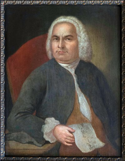 Retrato de Johann Sebastian Bach - Johann Emanuel Goebel (1720-1759). Óleo sobre tela, antes de 1754. Bachhaus Eisenach de Unknown artist