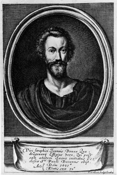 Retrato de John Donne (1572-1631) Poeta inglês. de Unknown artist